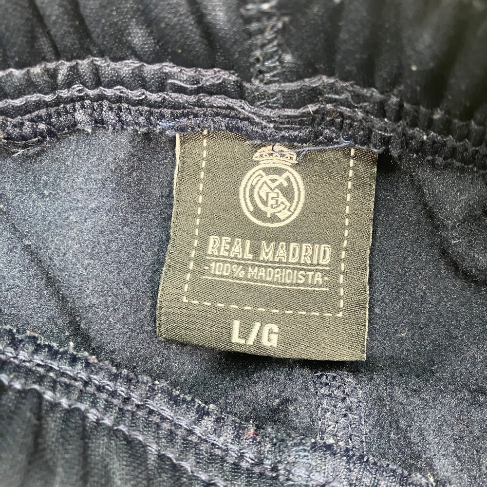 Real Madrid Mens L Joggers Navy Blue Soccer Training Pants RN139146 - Picture 4 of 8